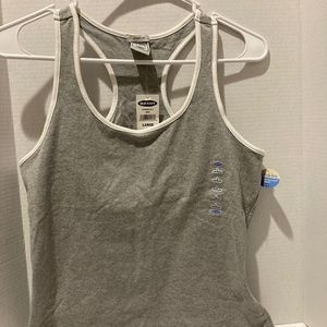 Old Navy. Tank Top in gray with built up bra .